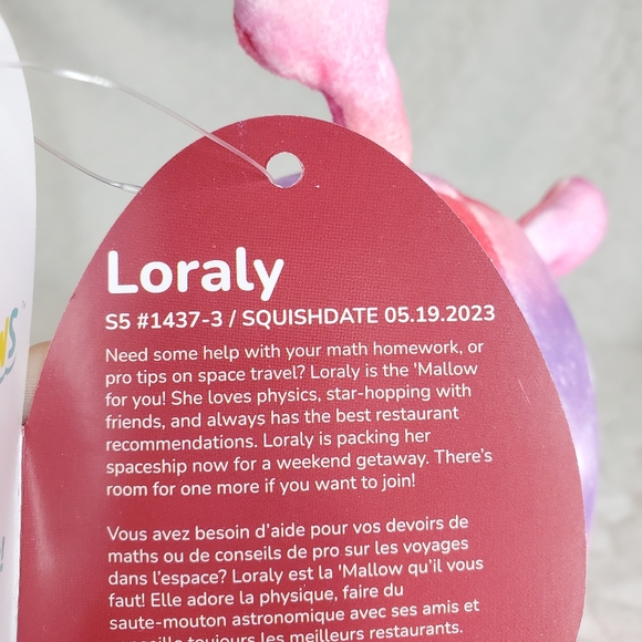 Loraly Squishmallow Alien Valentines Day Squad BNWT 5 Inch - Picture 7 of 7
